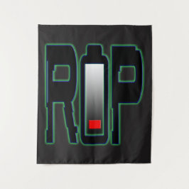 RIP batterij wandtapijt Wandkleed