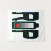 RIP batterij wandtapijt Wandkleed (Voorkant (horizontaal))