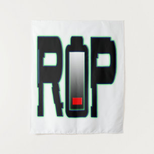 RIP batterij wandtapijt Wandkleed