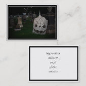 RIP-begraafplaats Tombstone Visitekaartje (Voorkant / Achterkant)