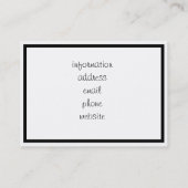 RIP-begraafplaats Tombstone Visitekaartje (Achterkant)