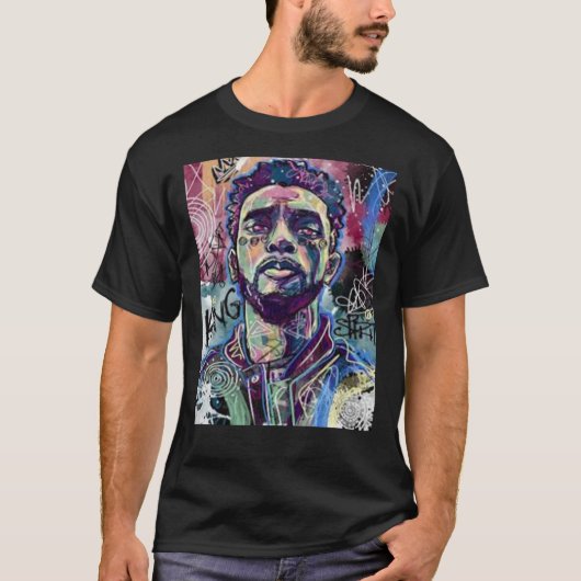 Rip Chadwick Boseman KING T-shirt (Voorkant)