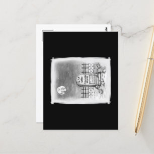 RIP Common Sense Moon Stupid Maskers en vaccin Briefkaart