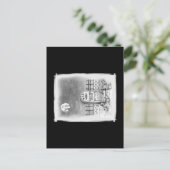 RIP Common Sense Moon Stupid Maskers en vaccin Briefkaart (Staand voorkant)