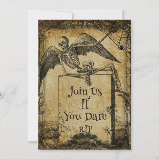 RIP Creepy Halloween Party Uitnodiging (Voorkant)