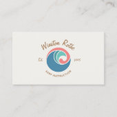 Rip Curl Wave Logo Surfinstructeur Visitekaartje (Voorkant)