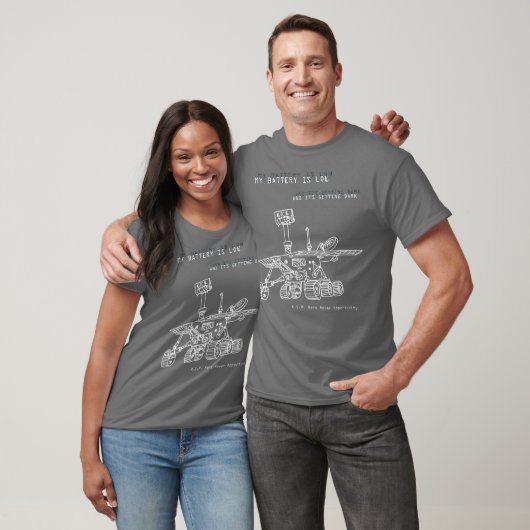 RIP de Kans van Mars Rover Exploratie T-shirt (Unisex)