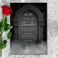 RIP Dood aan mijn 20e Verjaardagsuitnodiging Graf