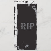 RIP - Echt interessante partijuitnodiging Hallowee Kaart (Voorkant / Achterkant)