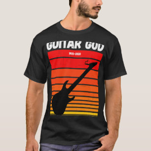 RIP Eddie Tribute RETRO GUITAR GOD Guitar met Cig T-shirt