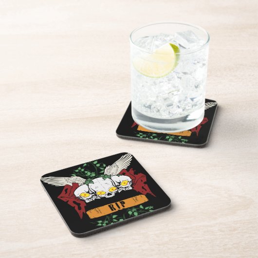 RIP Evil Skulls Bier Onderzetter (Rechterzijde)