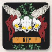 RIP Evil Skulls Bier Onderzetter (Voorkant)