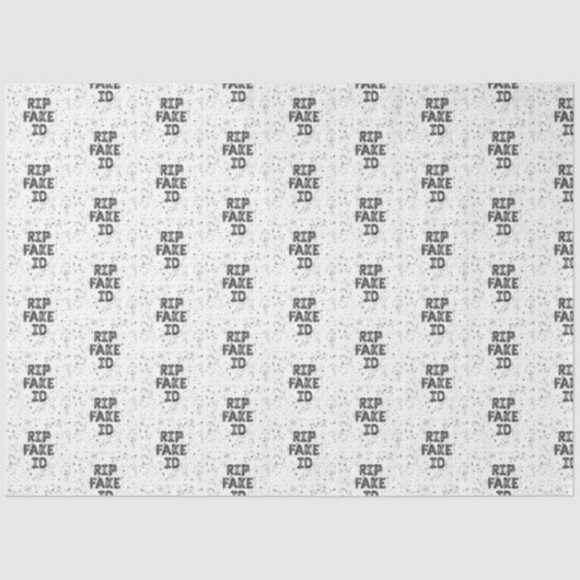 RIP Fake I.D. 21st Birthday Tissue Paper Tissuepapier (Voorkant)