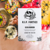 RIP Forties 50th Birthday Invitation Kaart