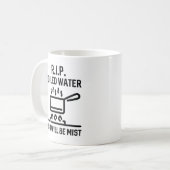 Rip gekookt water koffiemok (Voorkant links)