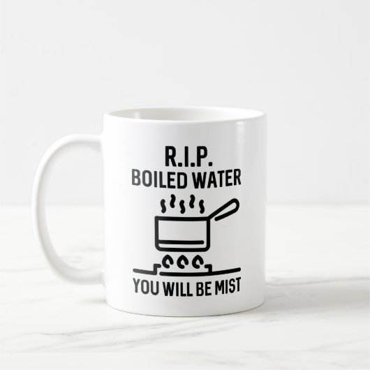 Rip gekookt water koffiemok (Links)