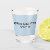 RIP Georgia-handstenen Shot Glas (Voorkant)