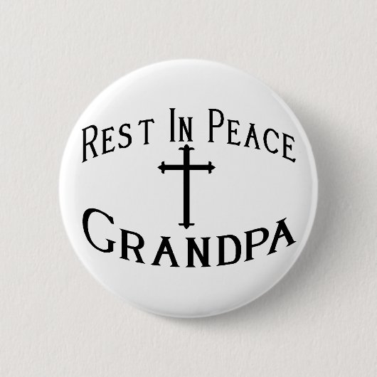 RIP Grandpa Ronde Button 5,7 Cm (Voorkant)