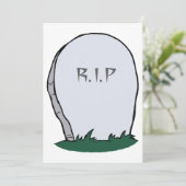 RIP Gravestone Kaart (Staand voorkant)