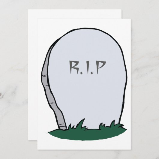 RIP Gravestone Kaart (Voorkant / Achterkant)