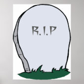 RIP Gravestone Poster (Voorkant)