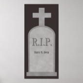 RIP Halloween Barry M. Deep Tombstone Poster (Voorkant)