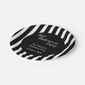 RIP Halloween Black and White Stripe Party Papieren Bordje (Gekanteld)