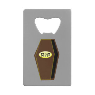 RIP Halloween Coffin of Doom Bottle Open Creditkaart Flessenopener