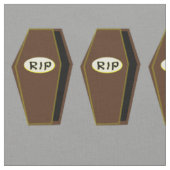 RIP Halloween Coffin of Doom Craft Fabric Stof (Close Up)