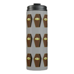 RIP Halloween Coffin of Doom Thermal Tumbler Thermosbeker
