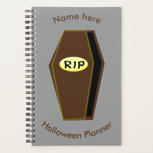 RIP Halloween Coffin van de Aangepaste Planner van (Voorkant)