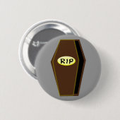 RIP Halloween Coffin van de Button van Doom (Voorkant /achterkant)