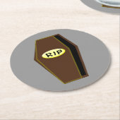 RIP Halloween Coffin van de Onderzetters van het P (Gebogen)