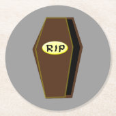 RIP Halloween Coffin van de Onderzetters van het P (Voorkant)