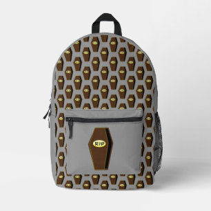 RIP Halloween Coffin van Doom Bedrukte Rugzak