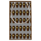 RIP Halloween Coffin van Doom Custom Gift Bag Klein Cadeauzakje (Achterkant)