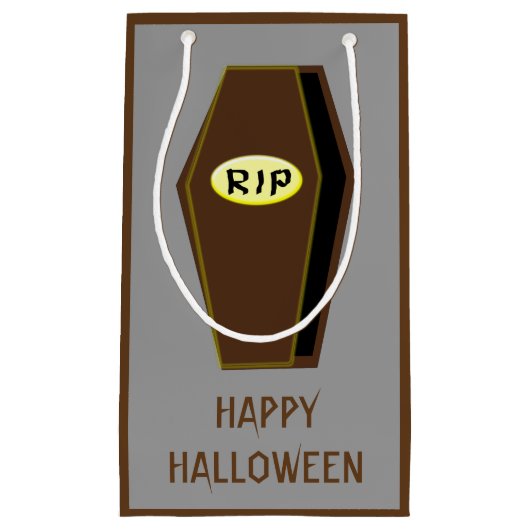 RIP Halloween Coffin van Doom Custom Gift Bag Klein Cadeauzakje (Voorkant)