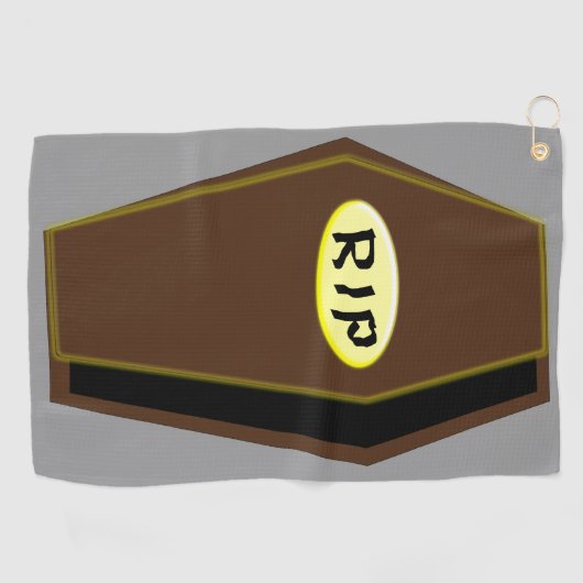 RIP Halloween Coffin van Doom Golf Towel Golfhanddoek (Horizontaal)