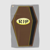 RIP Halloween Coffin van Doom Golf Towel Golfhanddoek (Voorkant)