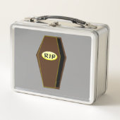 RIP Halloween Coffin van Doom Metal Lunchbox (Voorkant)