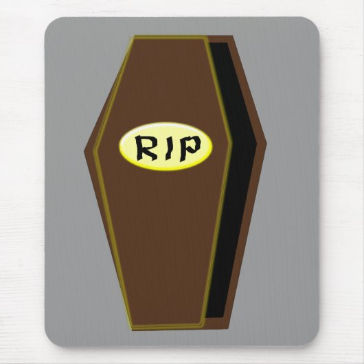 RIP Halloween Coffin van Doom Mousepad Muismat (Voorkant)