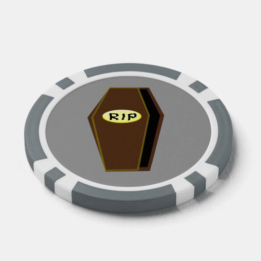 RIP Halloween Coffin van Doom Poker Chips (Enkel)