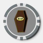 RIP Halloween Coffin van Doom Poker Chips (Voorkant)