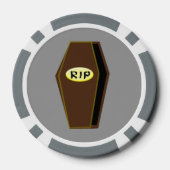 RIP Halloween Coffin van Doom Poker Chips (Achterkant)