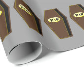 RIP Halloween Coffin van Doom Wrapping Paper Cadeaupapier (Rol Hoek)
