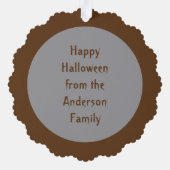 RIP Halloween Coffin van Douane van Doom Ornament Kaart (Achterkant)