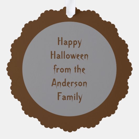 RIP Halloween Coffin van Douane van Doom Ornament Kaart (Achterkant)