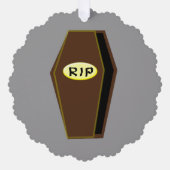 RIP Halloween Coffin van Douane van Doom Ornament Kaart (Voorkant)