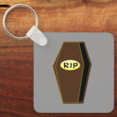 RIP Halloween Coffin van Douane van Doom Sleutelhanger (Voorkant)
