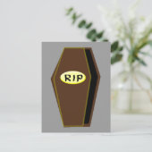 RIP Halloween Coffin van het Briefkaart van Doom (Staand voorkant)
